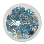 Strasssteine - Blume klein hellblau