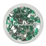 Strasssteine - Dreieck dunkelgrün