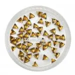 Strasssteine - Dreieck braun