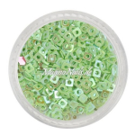 Glitter Shapes - Einlegemotive - Quadrat apfelgrün Nail Art Nails Nagel Nögel Nailart Einleger