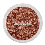 Glitter Shapes - Einlegemotive - Confetti rund bronze 1mm