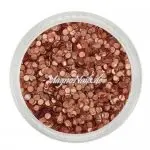 Glitter Shapes - Einlegemotive - Confetti rund bronze 1mm