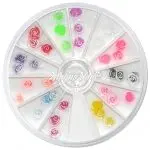 3D Einlegemotive - Gummi Soft Rosen in einer Rondell