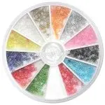 3D Einlegemotive - Shapes Schneeflocken in einer Rondell