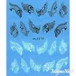 Water Transfer Sticker schwarz-weiß