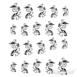 2D Nail Art One Stoke Sticker