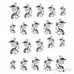 2D Nail Art One Stoke Sticker