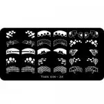 Nail Art Stamping Schablone TIAN XIN-20