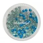 Metall Strasssteine - türkis