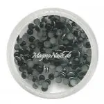 Metall Strasssteine - schwarz