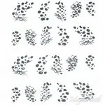 2D Water Transfer Sticker silber