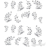 2D Water Transfer Sticker silber