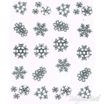 2D Water Transfer Sticker silber