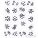 2D Water Transfer Sticker silber