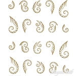 2D Nail Art One Stoke Sticker