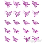 2D Nail Art One Stoke Sticker