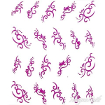 2D Water Transfer Sticker pink metallic