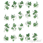 2D Water Transfer Sticker grün metallic