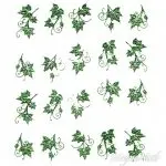 2D Water Transfer Sticker grün metallic