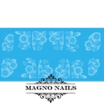 Nail Art Water Airbrush Sticker v Blumen