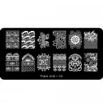 Nail Art Stamping Schablone TIAN XIN-19