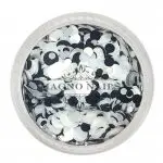 Glitter Shapes - Einlegemotive - Confetti schwarz-weiss