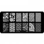 Nail Art Stamping Schablone Cooi 026