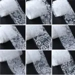 Nail Art Transfer Folien Set - Lace white