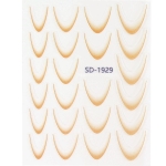 2D French Line - Ombré French Sticker orange SD-1929