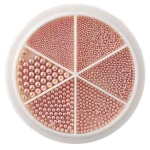 Nail Art Glasperlen - Glass Beads - in 6 Größen - rosegold