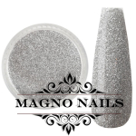 Nail Art Glitterpuder silber fein