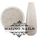 Nail Art Glitterpuder weiß irisierend fein