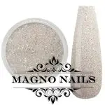 Nail Art Glitterpuder weiß irisierend fein