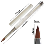 Designer Fullcover Pinsel Pinsel Gr. 8 - Katzenzunge