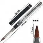 Designer Fullcover Pinsel Pinsel Gr.6 - Katzenzunge