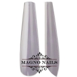 100 x Long Fullcover Ballerina Tips in einer Box klar