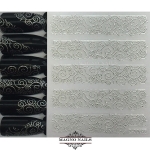 3D Metallic Nail Sticker  - silber