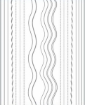 3D Metallic Nail Sticker  - silber Seblstklebende Aufkleber Nagelsticker Nagelaufkleber Wellen