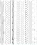 3D Metallic Nail Sticker  - silber Seblstklebende Aufkleber Nagelsticker Nagelaufkleber