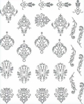 3D Metallic Nail Sticker  - silber Seblstklebende Aufkleber Nagelsticker Nagelaufkleber