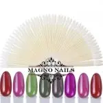 Tipfächer mit 50 Präsentations Stäbchen rund natur