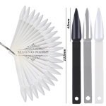 Tipfächer Stiletto mit 50 Präsentations Stäbchen