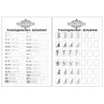 Nail Art Schnörkel Trainingskarte / Übungsbogen
