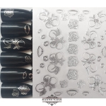 3D Metallic Nail Sticker  - silber Seblstklebende Aufkleber Nagelsticker Nagelaufkleber