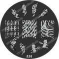 Nail Stamping Schablone A24
