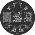 Nail Art Stamping Schablone A31