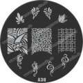 Nail Art Stamping Schablone A38