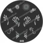 Nail Art Stamping Schablone A46
