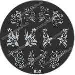 Nail Art Stamping Schablone A52