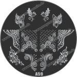 Nail Art Stamping Schablone A59